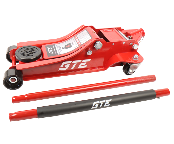 Домкрат гидравлический подкатной 4т GTE GTE-TH33501, 112-505мм, двухпоршневой