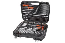 Набор инструментов в кейсе AV Steel AV-011144, профессиональный, 144 предмета, с трещоткой, 1/4", 3/8", 1/2"