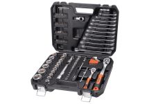 Набор инструментов в кейсе AV Steel AV-011097, профессиональный, 97 предметов, с трещоткой, 1/2", 1/4"