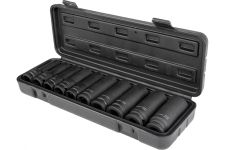 Набор ударных удлиненных головок AV Steel AV-721410, 10-24 мм, 1/2", 10 шт.