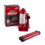 Домкрат бутылочный гидравлический 3 тонны AUTOVIRAZH AV-074203, автомобильный