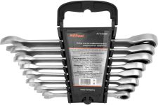 Набор ключей комбинированных трещоточных AV Steel AV-035080, 8 шт., 8-19мм