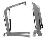 Кран гидравлический 500 кг Werther-OMA W107 (OMA 589)_grey, складной, передвижной, ручной