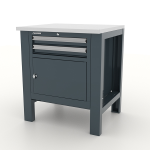 Верстак слесарный Ferrum Premium 11.112, однотумбовый, 2 ящика + 1 секция