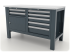 Верстак слесарный Ferrum Premium 11.3125, 2 тумбы, 2 ящика 1 секция+5 ящиков