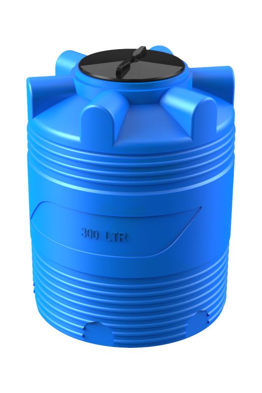Емкость цилиндрическая Polimer-Group V 300, 300 литров, синяя