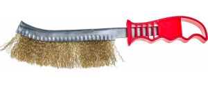 Щётка металлическая с пластмассовой ручкой Rossvik ST317, 250мм