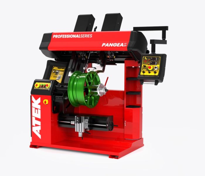 Станок для правки дисков ATEK Pangea 12"-28", электрогидравлический, для легкосплавных дисков, 380В