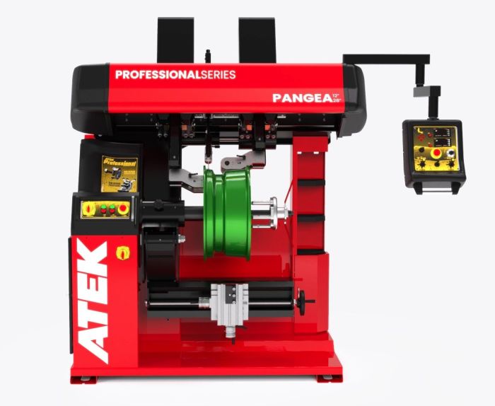 Станок для правки дисков ATEK Pangea 12"-28", электрогидравлический, для легкосплавных дисков, 380В