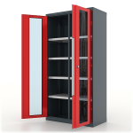 Шкаф инструментальный Ferrum Premium 13.2082, двери со стеклом, 8 полок