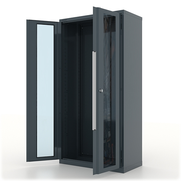 Шкаф инструментальный корпус Ferrum Premium 13.9002, двери со стеклом, без полок