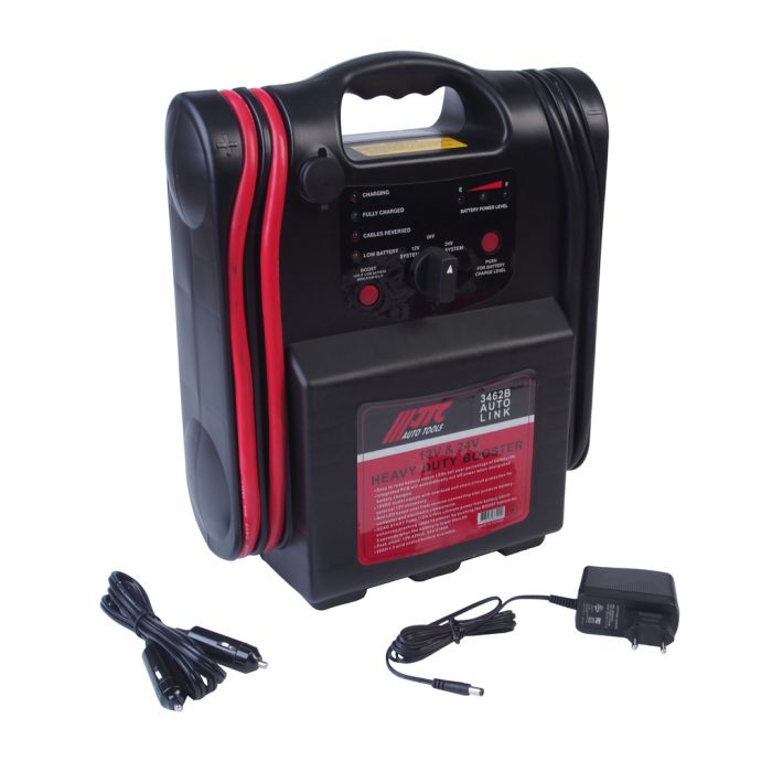 Устройство пусковое JTC JTC-3462B, 12V 4200А, 24V 2100А, со встроенным аккумулятором 20Ач