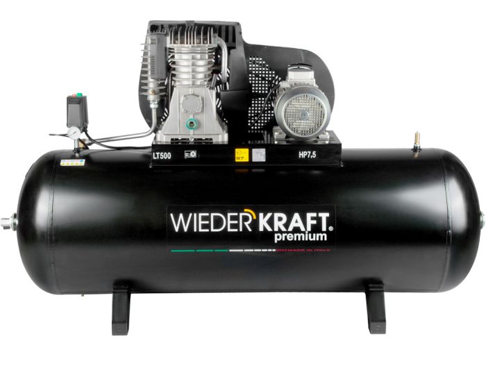 Поршневой компрессор Wiederkraft WDK-95079, ременной привод, 798 л/мин, 380В