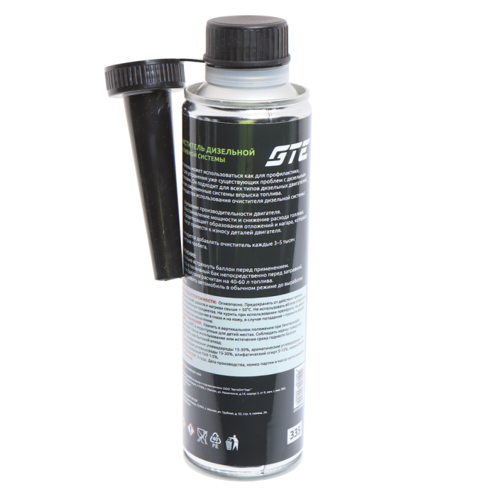 Очиститель топливной системы дизель GTE GTE-OF300D, 335мл, в бак на 40-60л