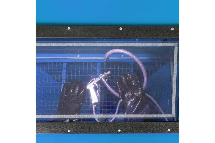 Пескоструйная камера Forsage F-SBC220, напорная, пневматическая