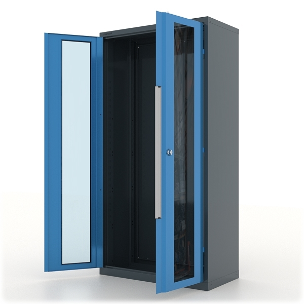 Шкаф инструментальный корпус Ferrum Premium 13.9002, двери со стеклом, без полок