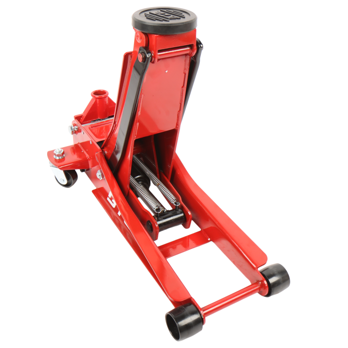 Домкрат гидравлический подкатной 3т GTE GTE-TH33013, 75-505мм, двухпоршневой, низкопрофильный