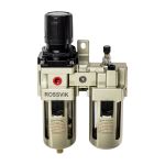 Фильтр регулятор ROSSVIK F154/3.R, 1/2", с манометром и лубрикатором