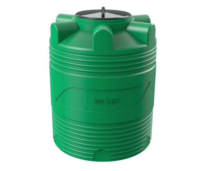 Емкость цилиндрическая Polimer-Group V 300, 300 литров, зеленая