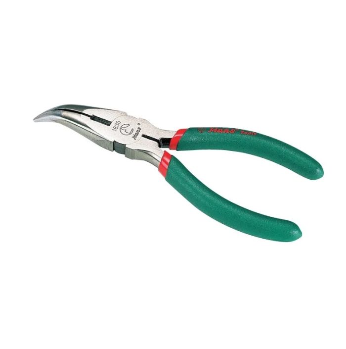 Изогнутые длинногубцы Hans 1836-08, 195мм