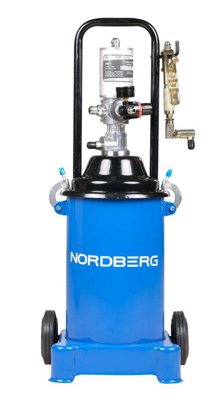 Нагнетатель смазки (солидолонагнетатель) Nordberg NO5012, пневматический, 12 литров