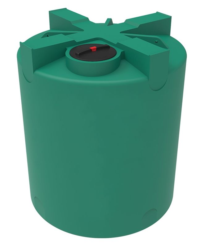 Емкость цилиндрическая ЭкоПром T 5000, 5000 литров, зелёная