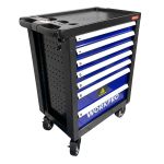 Тележка инструментальная WORKPRO WP285002B, закрытая, 7 ящиков, с набором инструментов 148шт.