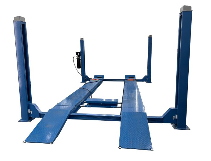 Подъемник четырехстоечный 5,5 тонн EQFS ES5.5D-4L, с траверсой, электрогидравлический, для сход-развала, 380В