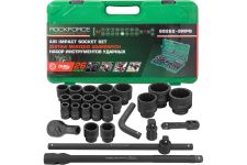 Набор инструментов ударных Rock Force RF-68262-9MPB(28190), 26пр., в кейсе , 3/4", 1", 12гр.