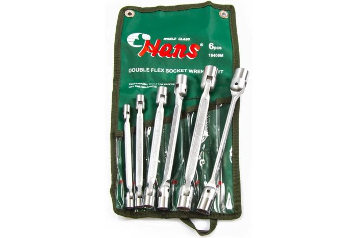 Набор торцевых ключей с шарниром Hans 16406M, 6пр.