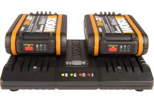 Комплект двойное зарядное устройство WORX WA3869 + 2 АКБ 2.0 А/ч