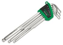 Набор длинных Г-образных ключей HEX, 1,5-10 мм, 9 предметов TOPTUL GSN-09EB