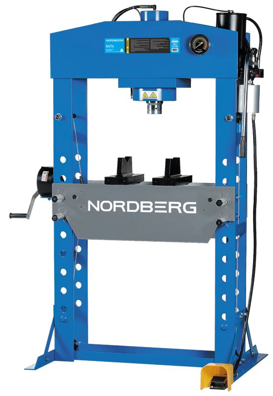 Пресс пневмогидравлический 75 тонн Nordberg N3675A, напольный, гаражный