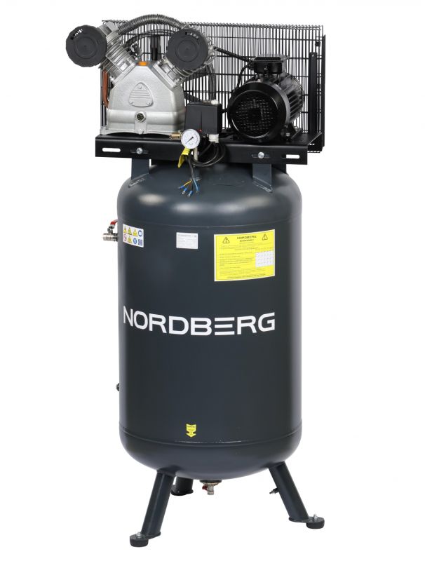 Поршневой компрессор NORDBERG NCPV300/880, ременной привод, масляный,  880л/мин, 270л, 380В