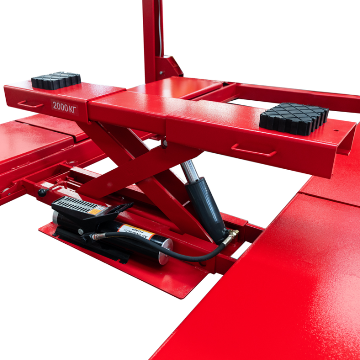 Подъемник четырехстоечный 4 тонны GTE GTE-4300, электрогидравлический, для слесарных работ, 380В