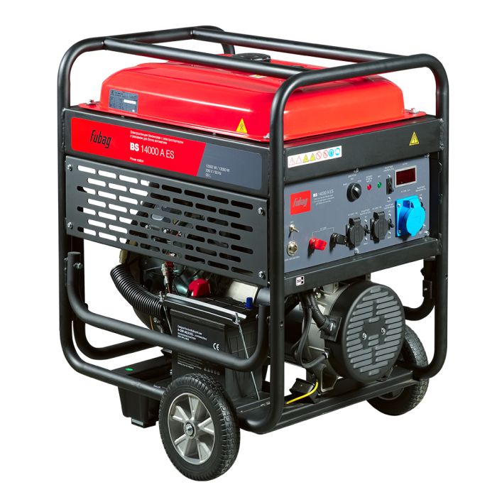 Бензиновый генератор с электростартером Fubag BS 14000 A ES, с коннектором автоматики, 220В, 52,2А