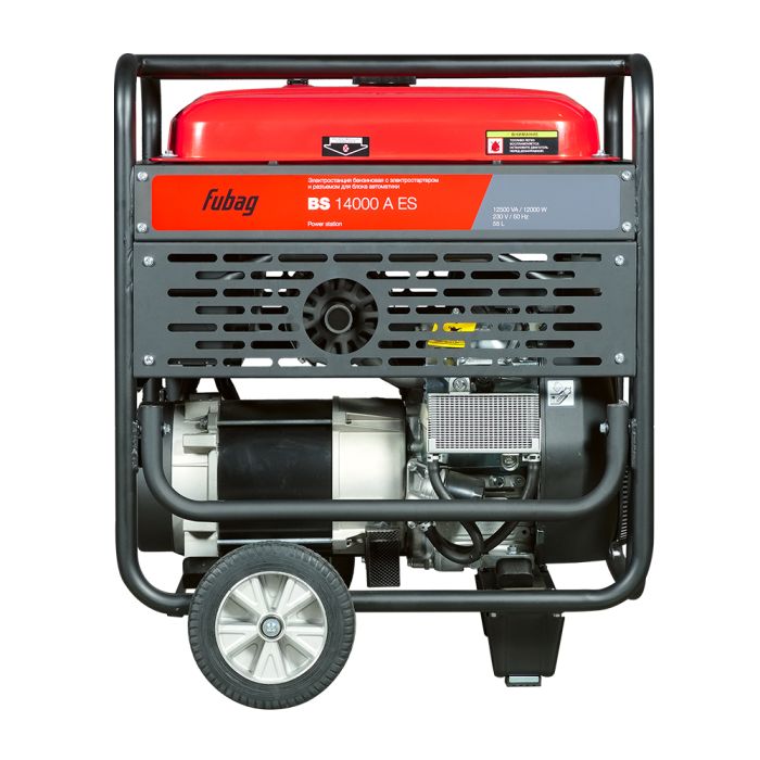Бензиновый генератор с электростартером Fubag BS 14000 A ES, с коннектором автоматики, 220В, 52,2А