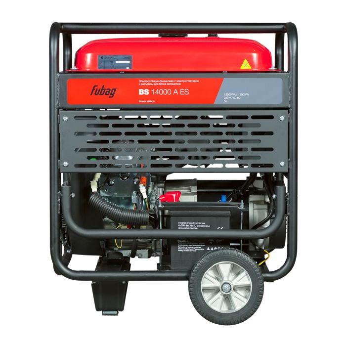 Бензиновый генератор с электростартером Fubag BS 14000 A ES, с коннектором автоматики, 220В, 52,2А