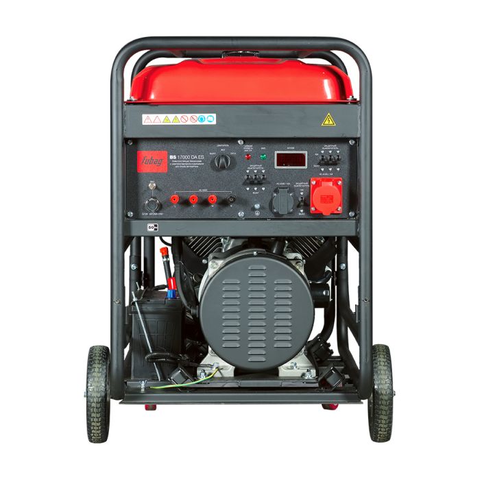 Бензиновый генератор с электростартером Fubag BS 17000 DA ES, с коннектором автоматики, 220/380В, 26,8А