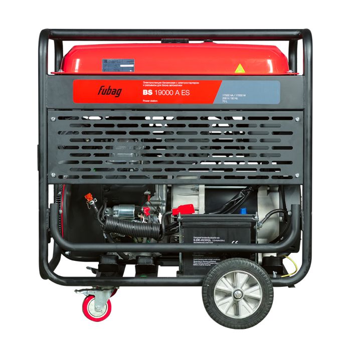 Бензиновый генератор с электростартером Fubag BS 19000 A ES, с коннектором автоматики, 220В, 73,9А