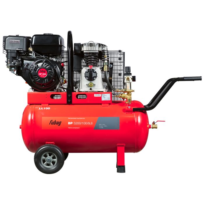 Поршневой бензиновый компрессор Fubag BP 5200/100, ременной, масляный, 520л/мин, 100л