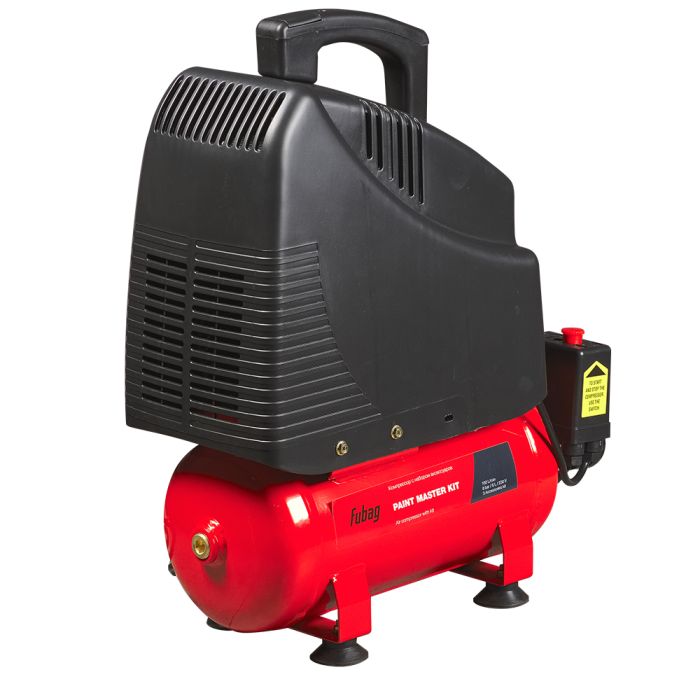 Компрессорный набор Fubag Paint Master Kit, прямой безмасляный, 220В, 180л/мин, + 3 предмета