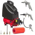 Компрессорный набор Fubag Service Master Kit, прямой безмасляный, 220В, 180л/мин, + 6 пр.