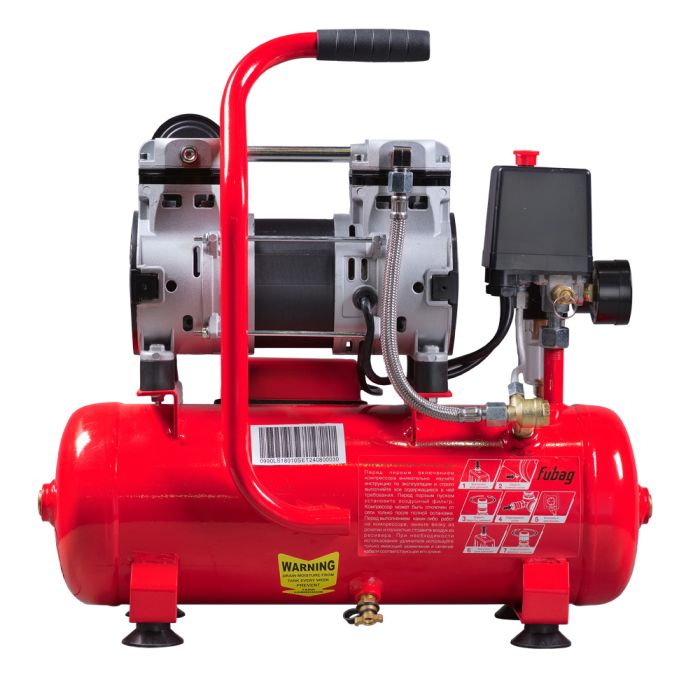 Поршневой компрессор Fubag OLS 180/10 CM1.2, прямой безмасляный, 220В, 180л/мин, 10л