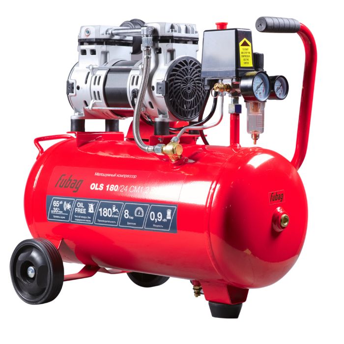 Компрессорный набор Fubag OLS 180/24 CM1.2 SET 4.1, 220В, прямой безмасляный, 180л/мин
