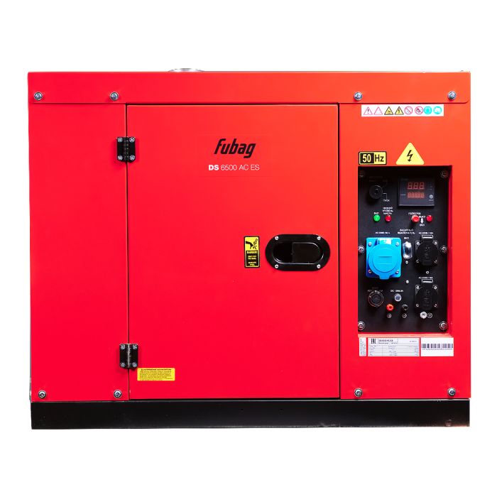 Дизельный генератор с электростартером Fubag DS 6500 AC ES, с коннектором автоматики, 220В, 26,1А