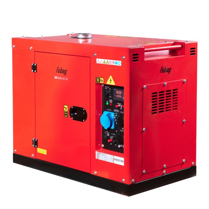 Дизельный генератор с электростартером Fubag DS 6500 AC ES, с коннектором автоматики, 220В, 26,1А