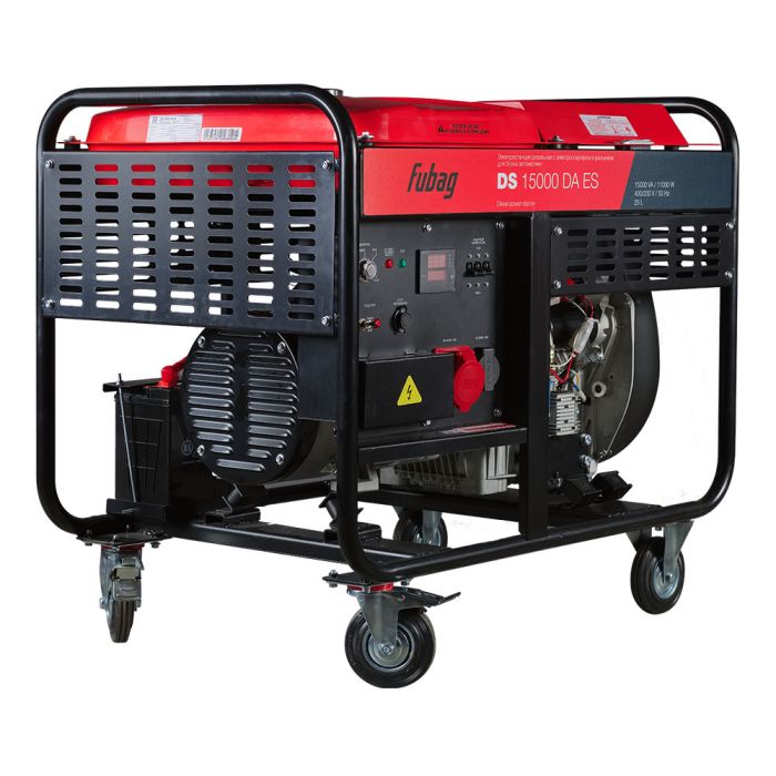Дизельный генератор с электростартером Fubag DS 15000 DA ES, с коннектором автоматики, 220/380В, 15,94А