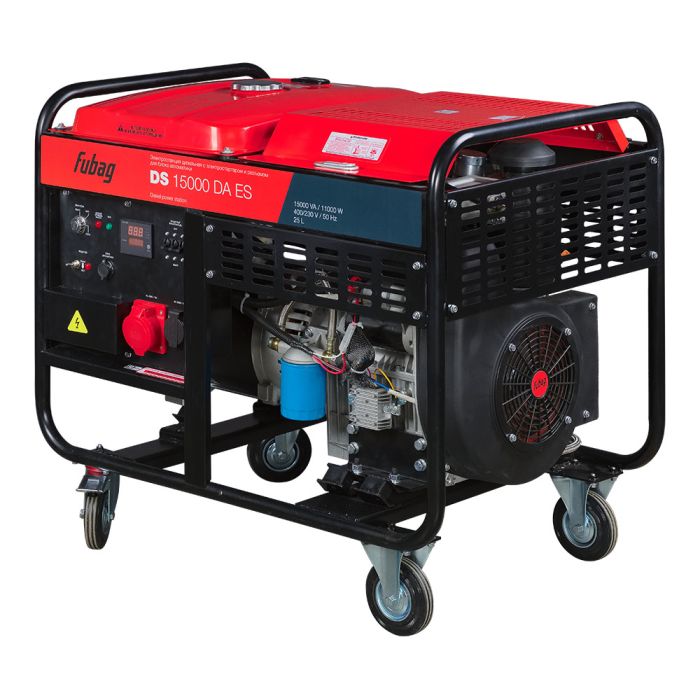 Дизельный генератор с электростартером Fubag DS 15000 DA ES, с коннектором автоматики, 220/380В, 15,94А