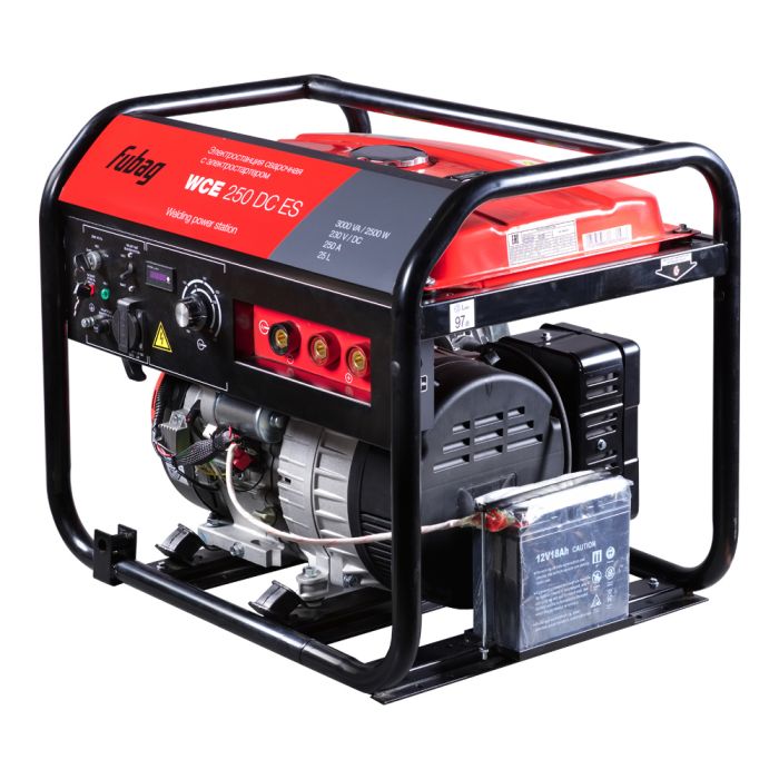 Сварочный бензиновый генератор Fubag WCE 250 DC ES, 220В, 10,9А